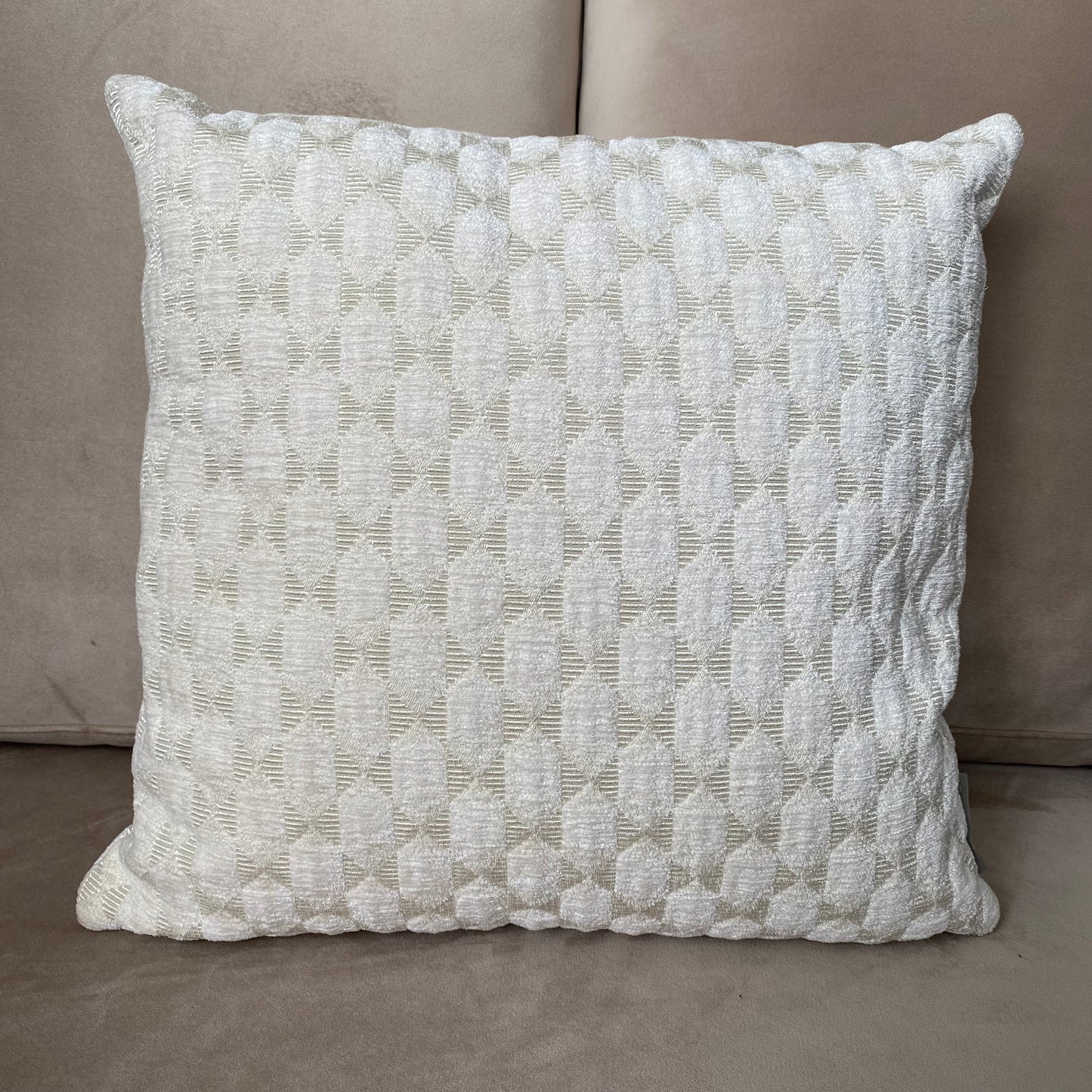 Luxe Sierkussen Design White Patroon