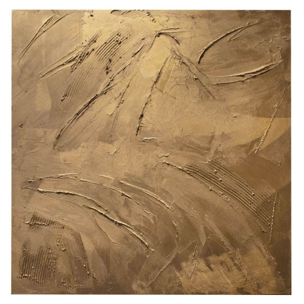 Muur decoratie textuur goud 120x120 cm