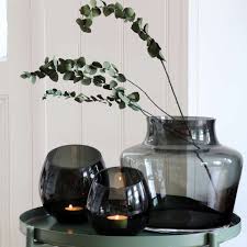 Waxinelichthouder Moho grey