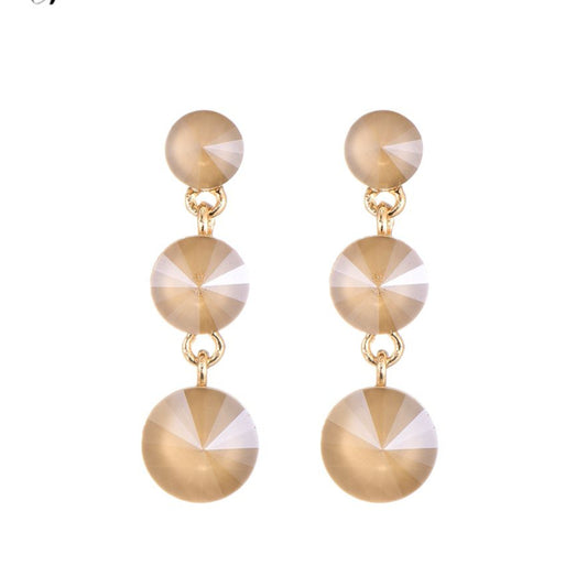 Celiné oorbellen hanger beige