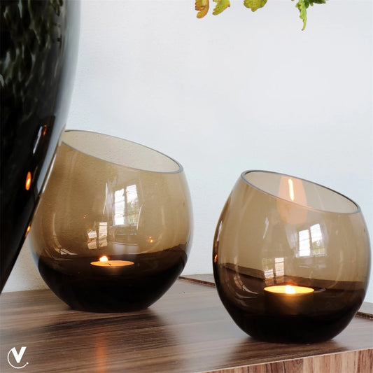 Waxinelichthouder Moho Taupe