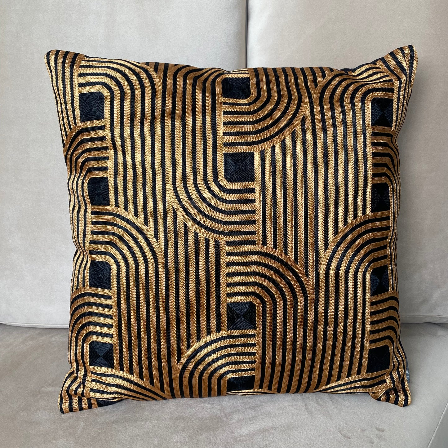 Luxe Sierkussen Patroon Design Goud 1