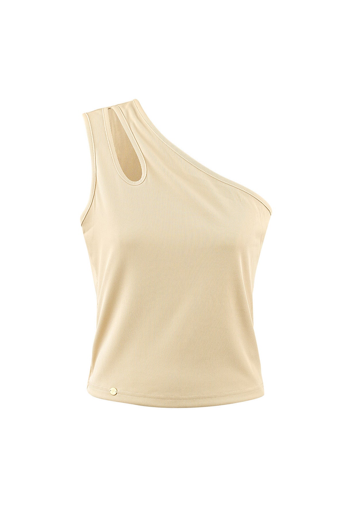 One shoulder top Maya huidskleur